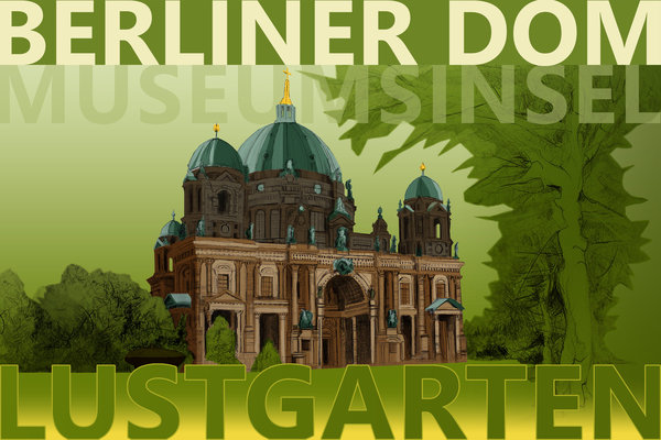 Der Berliner Dom am Lustgarten auf der Museumsinsel (Print)
