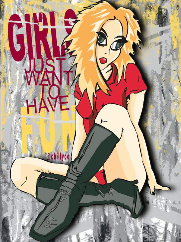 comic art „Girls Just Want To Have Fun #05“,  Poster