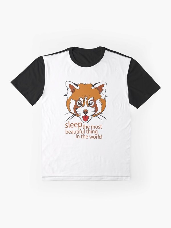 Red Panda - sleep - the most beautiful thing in the world (colors) Grafik T-Shirt